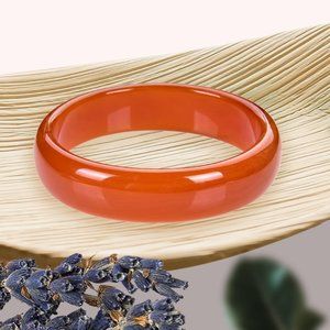 V3 Jewelry Orange Amber Bangle 7"